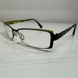 ZERO G TITANIUM Purple/Green Matte Eyeglasses 130 NWT MSRP $495
